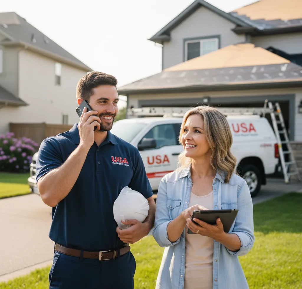 USA Roof Repair Experts customer support in Mena